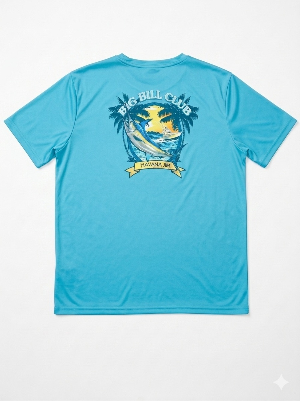 Men's Havana Jim Lightweight Short Sleeve Crewneck T-Shirt in Color Blue